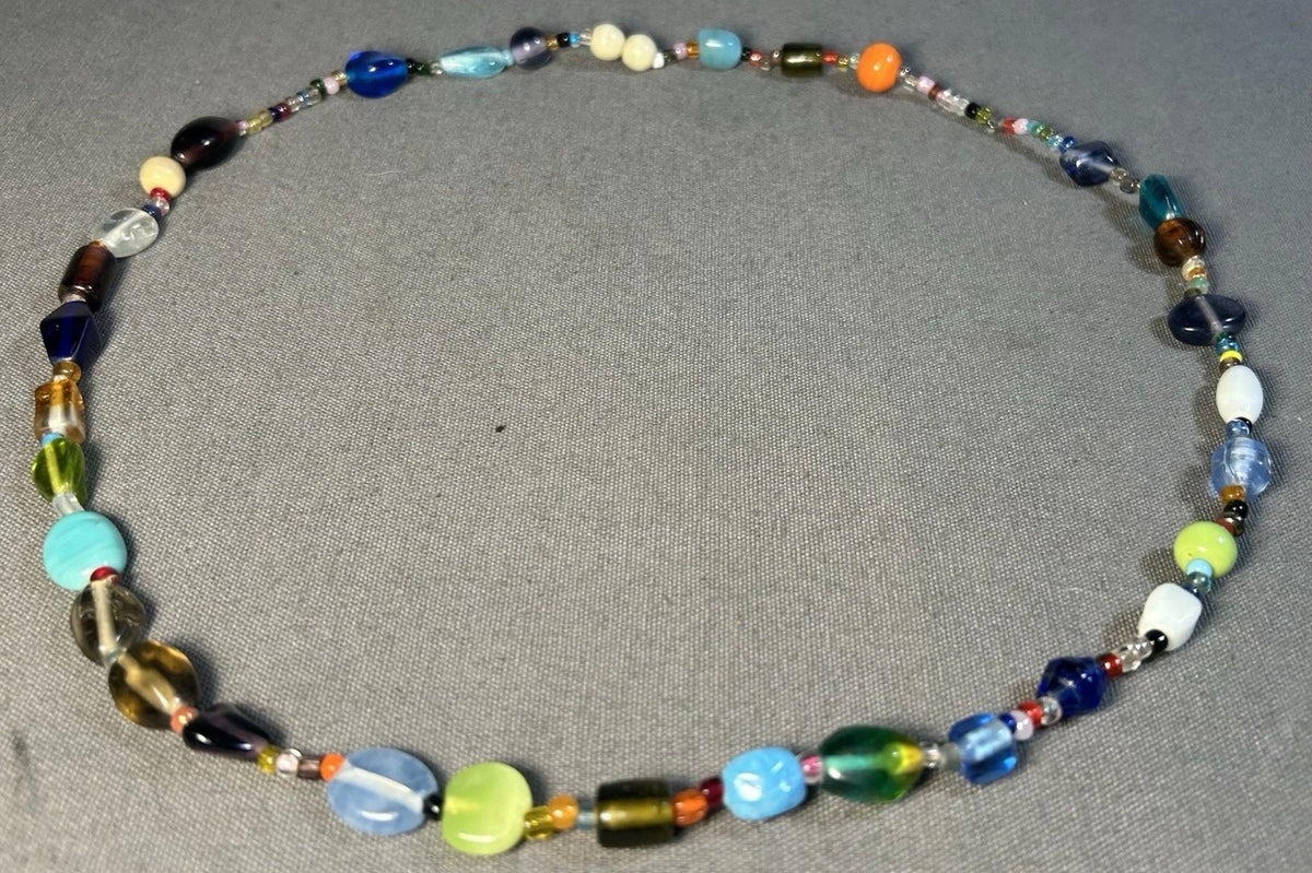 Handmade Artisan Studio Art Glass Choker Necklace