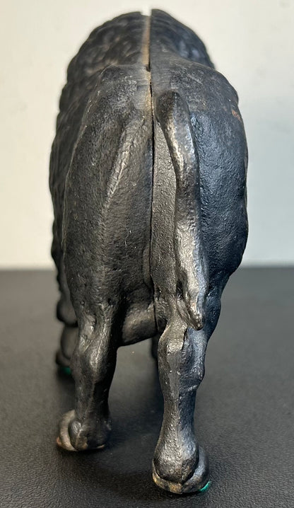 1920’s American A.C. Williams Company Cast Iron Bison Still Bank