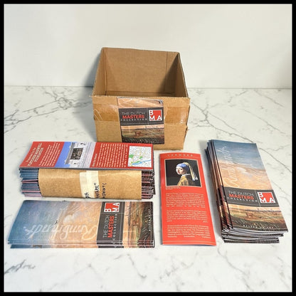 Leverage: Redemption – Season 1, Episode 1: "The Too Many Rembrandts Job" – Master Prop Archive Lot of 154 Belkin Museum Brochures and Maxwell Misprints