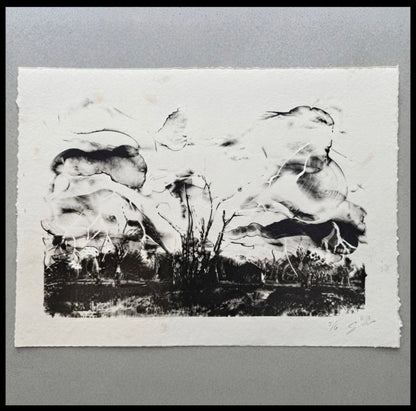 Sean Gardner - Untitled Surrealist Landscape Signed Limited Edition Intaglio Etching (#2/6) (Louisiana)