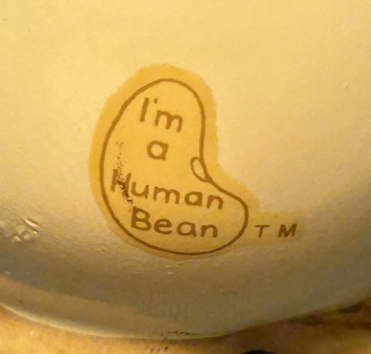 1981 Enesco Human Beans Grandpas Are Special Ceramic Figurine Made in Sri Lanka