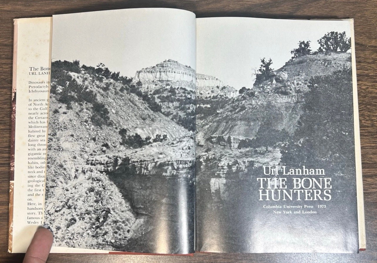 Vintage “The Bone Hunters” by Url Lanham Hardcover Book (1973) (Columbia University Press)