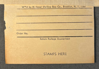 Vintage 1970’s American Can Company New Orleans, Louisiana Canvas Mailing Bag