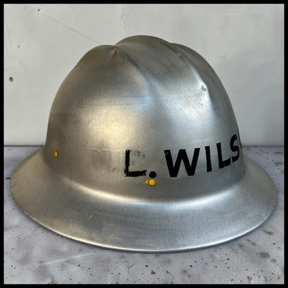 Vintage 1950’s American E.D. Bullard Co. Hard Boiled Aluminum Hard Hat