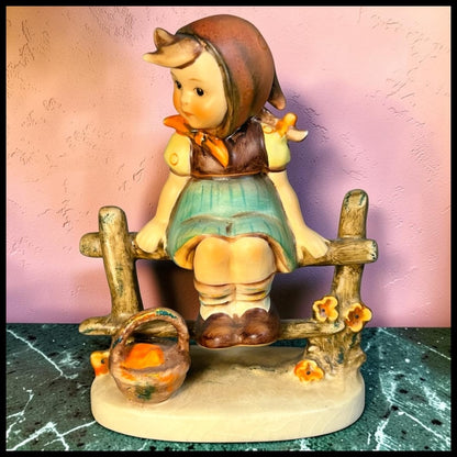 Vintage 1970’s Goebel Hummel “Just Resting” Ceramic Figurine Made in West Germany (Retired)