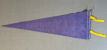 Vintage 1960’s American Yellowstone Park Marching Drummer Bear Souvenir Felt Pennant