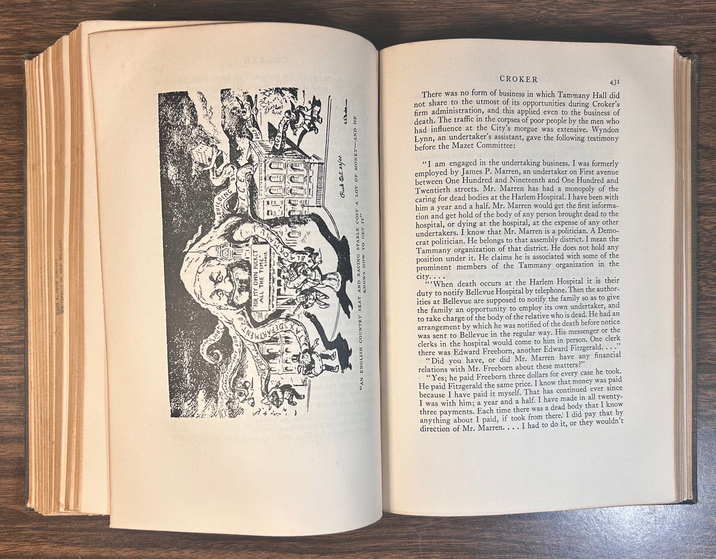 “Tammany Hall” by M.R. Werner Hardcover Book (1928) (Doubleday, Doran & Company, Inc.)
