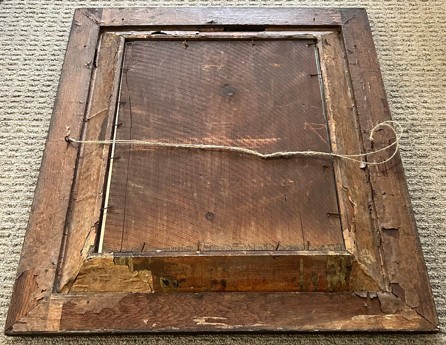 Circa 1900 American Victorian “The Crucifixion of Jesus Christ” Framed Chromolithograph Print