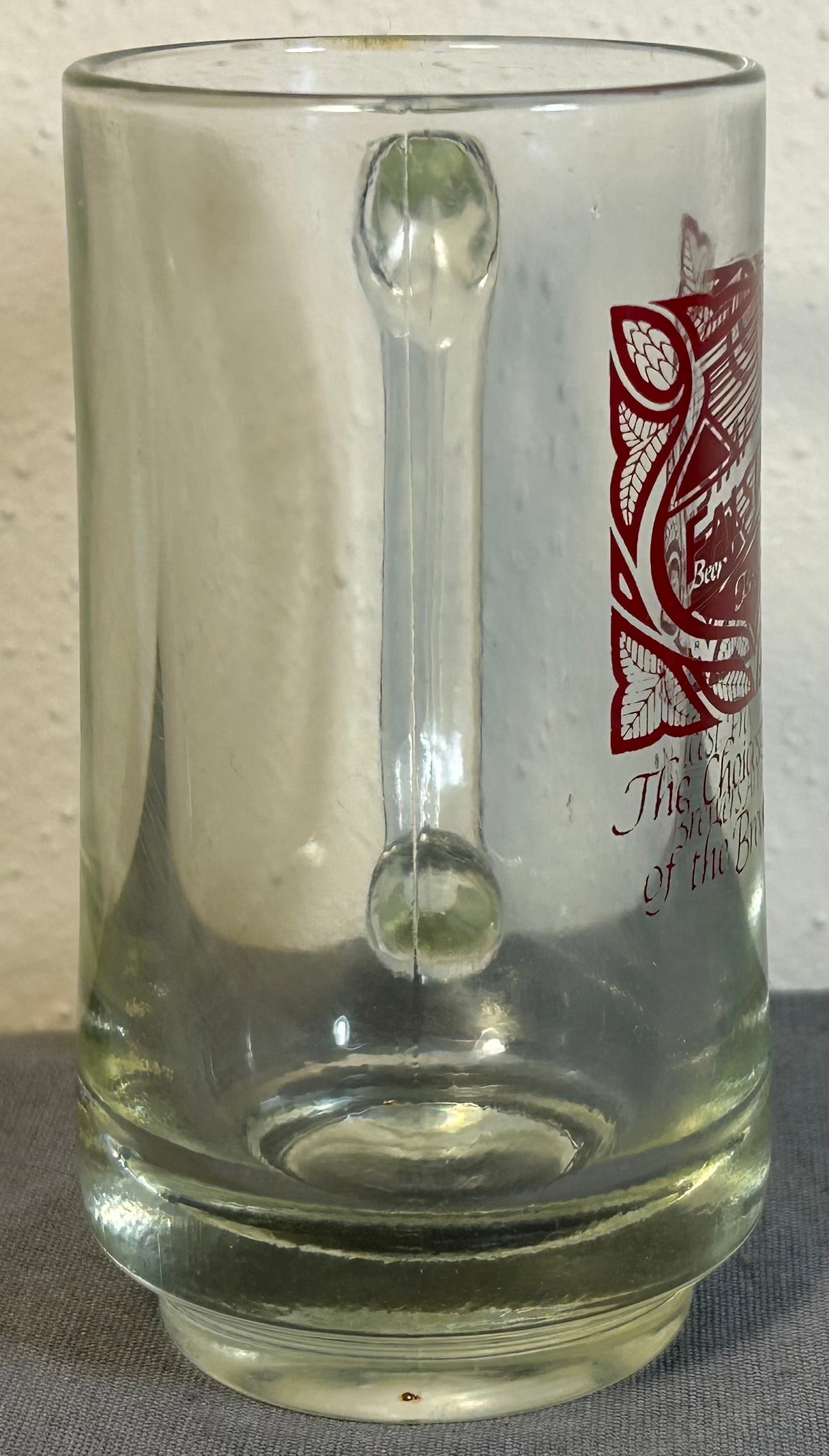 Vintage 1960’s American Falstaff Beer The Choicest Product of the Brewers Art’ Glass Mug