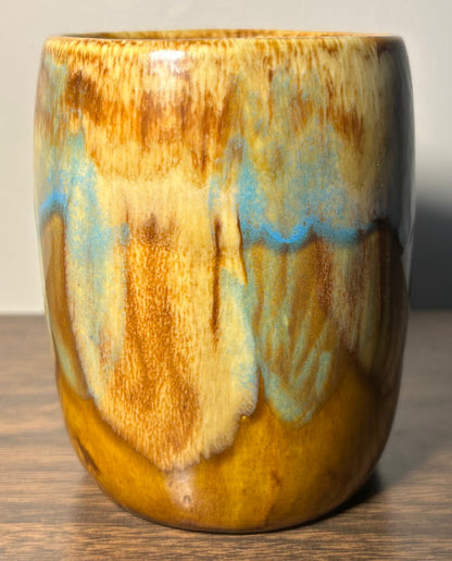 Vintage 1970’s Hot Springs Booger Hollow, Arkansas Art Pottery Drip Glaze Clay Coffee Mug