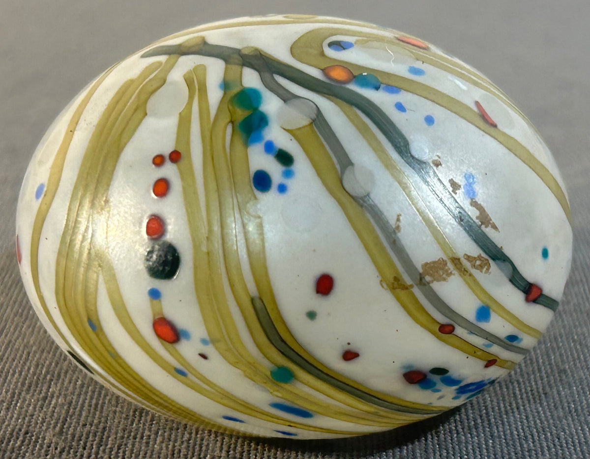 Vintage 1970’s English Isle of Wight Studio Art Glass Contemporary Style Paperweight