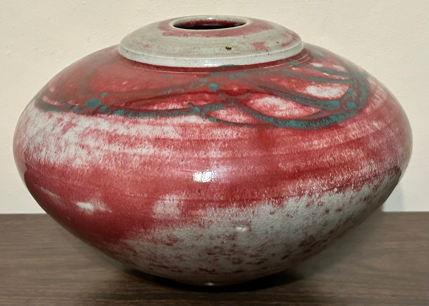 Vintage 1980’s American Contemporary Style Gary Kosmas Art Pottery Clay Rotund Vase