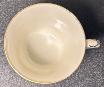 1947-48 Danish Royal Copenhagen Porcelain Frijsenberg Floral Pattern Demitasse Cup and Saucer Set