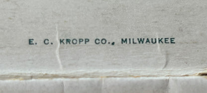 Early 20th Century Century American Black Americana E.C Kropp Co. Beautiful Florida Foldout Postcard