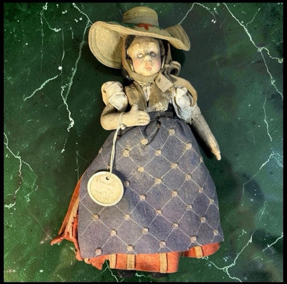 1930’s Italian Lenci Mascotte Series Woman Painted Felt Doll
