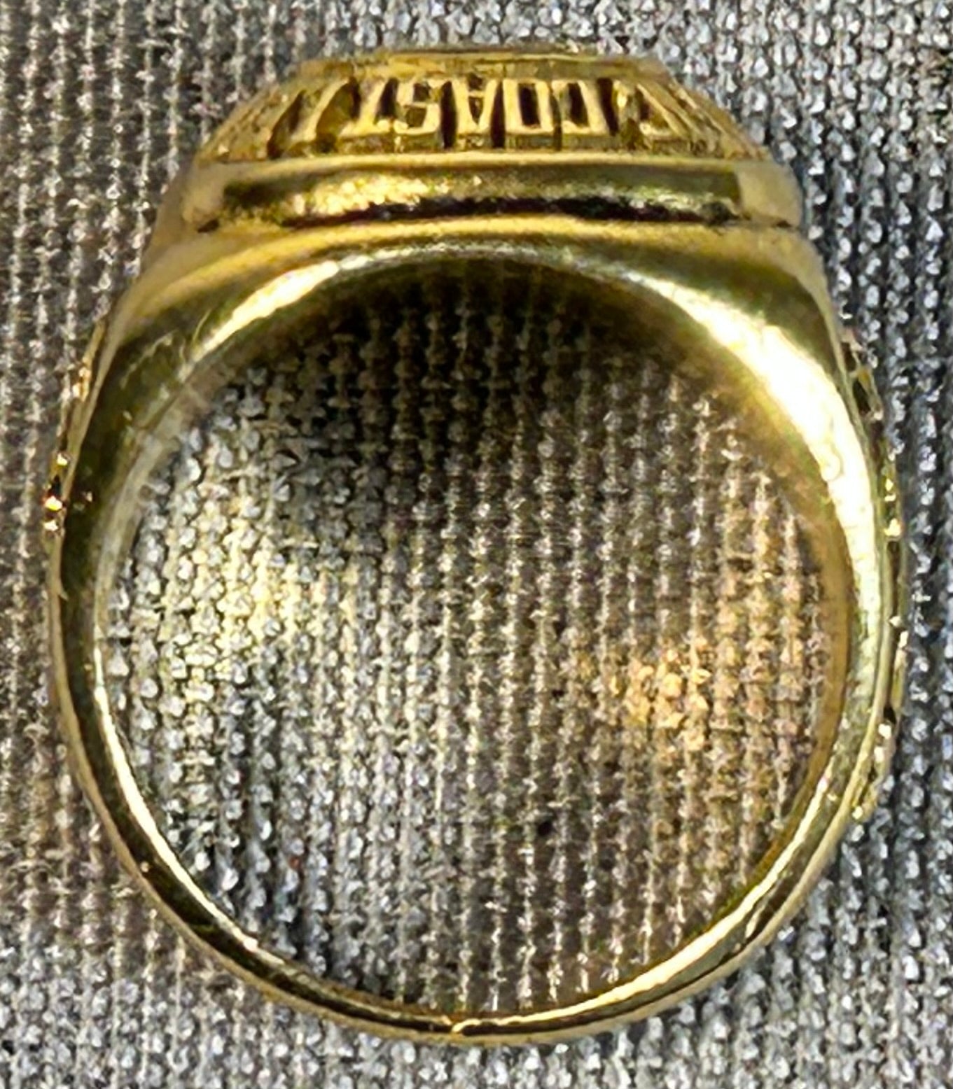 Vintage 2001 New Orleans Zephyrs Baseball Pacific Coast League Championship Coca-Cola Promotional Ring