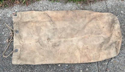 1940’s World War II Era American U.S. Navy Canvas Duffel Seabag