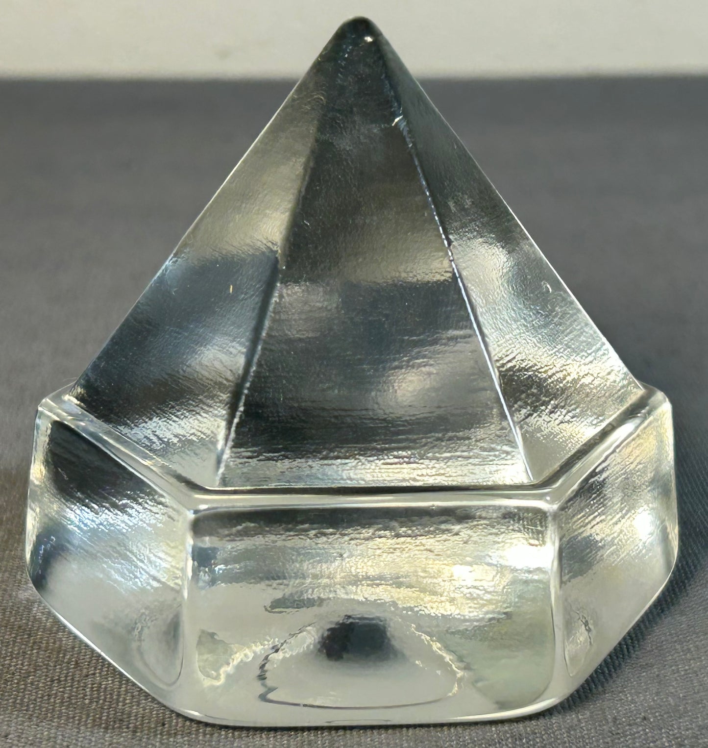Vintage 1980’s American Clear Glass Ship’s Deck Prism Light Replica