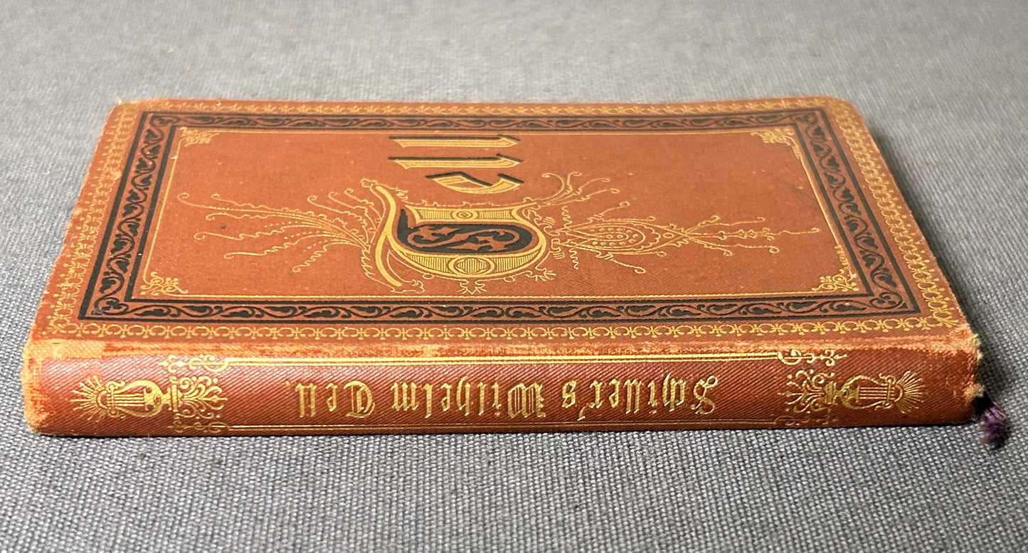 1873 “William Tell” by Schauspiel von Schiller Miniature Hardcover Book Printed in Berlin, Germany