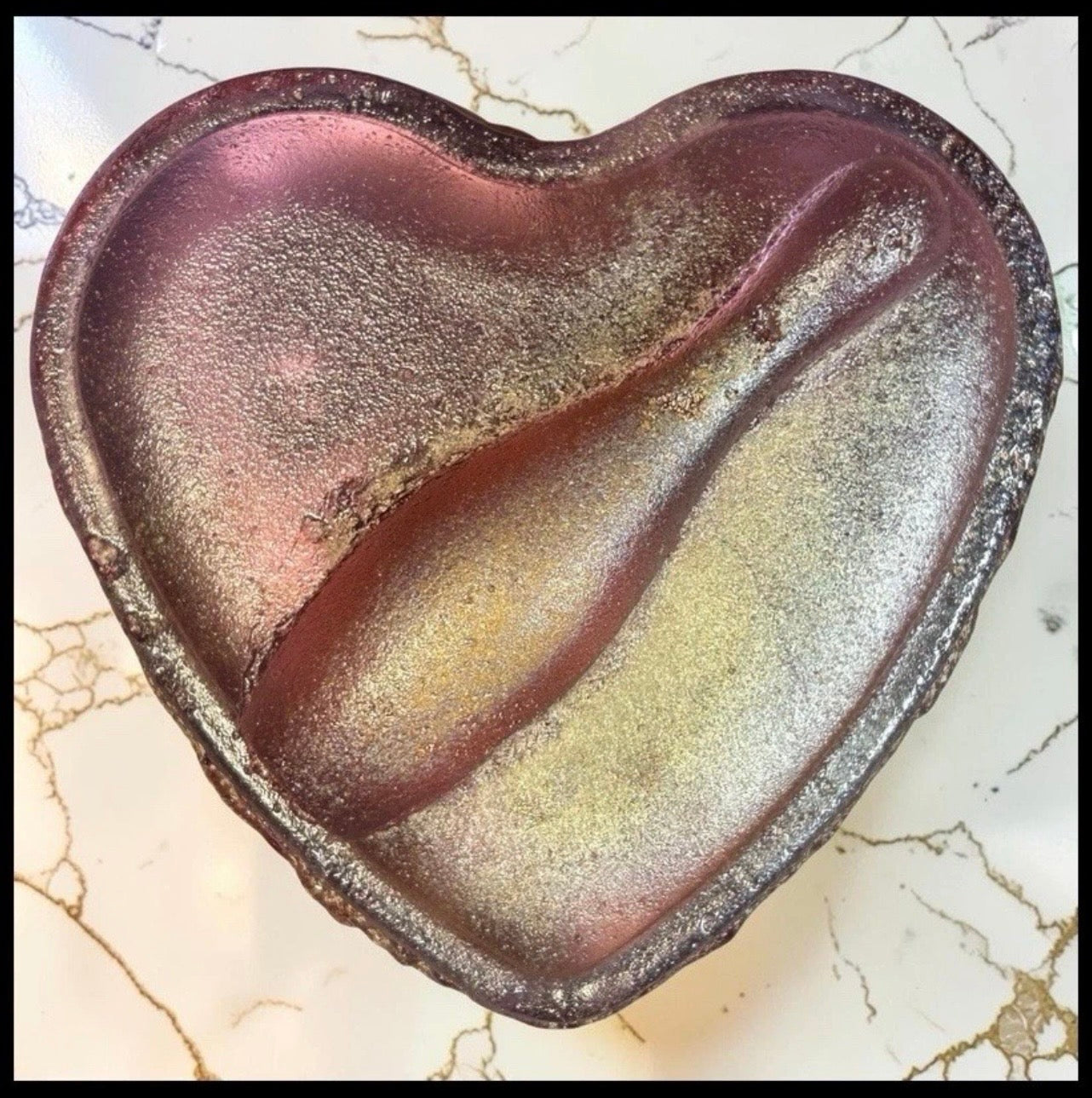 Mitchell Gaudet Studio Inferno Art Glass Contemporary Style Scavo Heart Bowling Pin Paperweight (21st Century) (New Orleans)