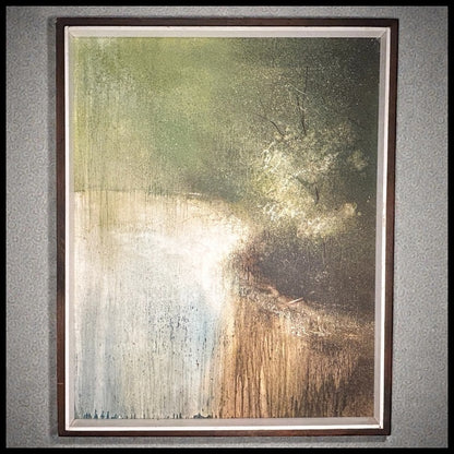 Vintage Howard Nordlund - “By the River” Framed Oil Painting on Masonite Board (American/Michigan) (Circa 1960’s)