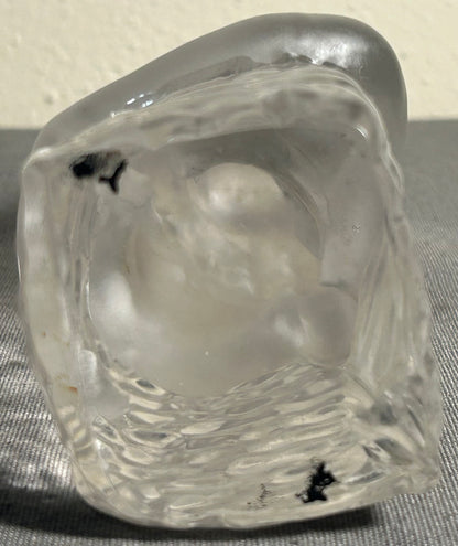 Vintage 1960’s Swedish Mid Century Modern Paul Kedelv for Reijmyre Glasbruk Art Glass Mermaid Sculpture Figurine