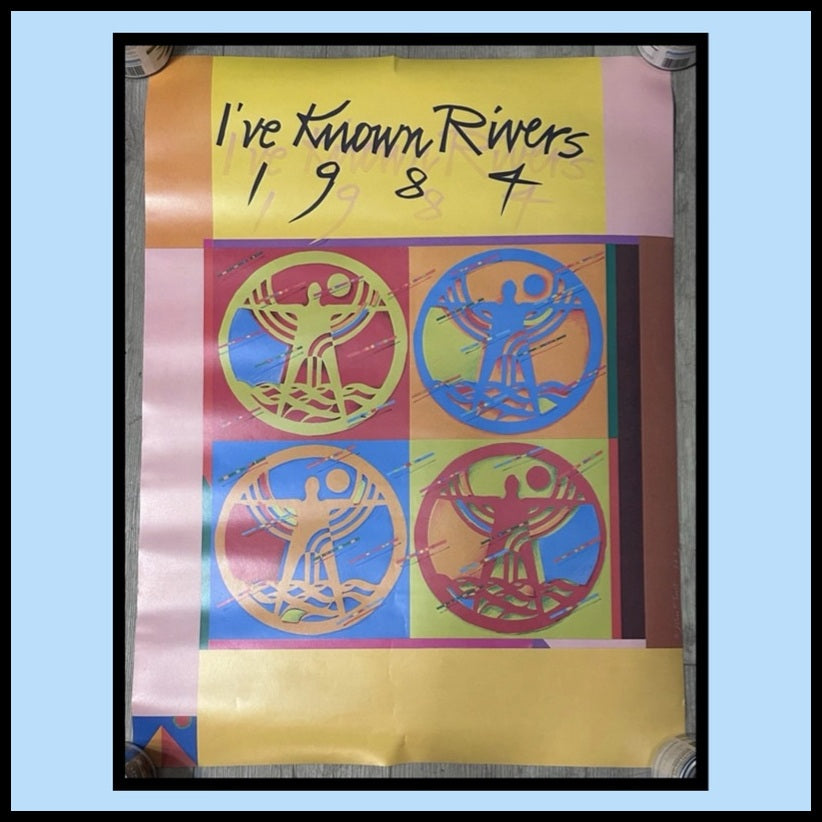 Vintage 1984 Louisiana World Exposition “I’ve Known Rivers” Poster by John Tarrell Scott (New Orleans)
