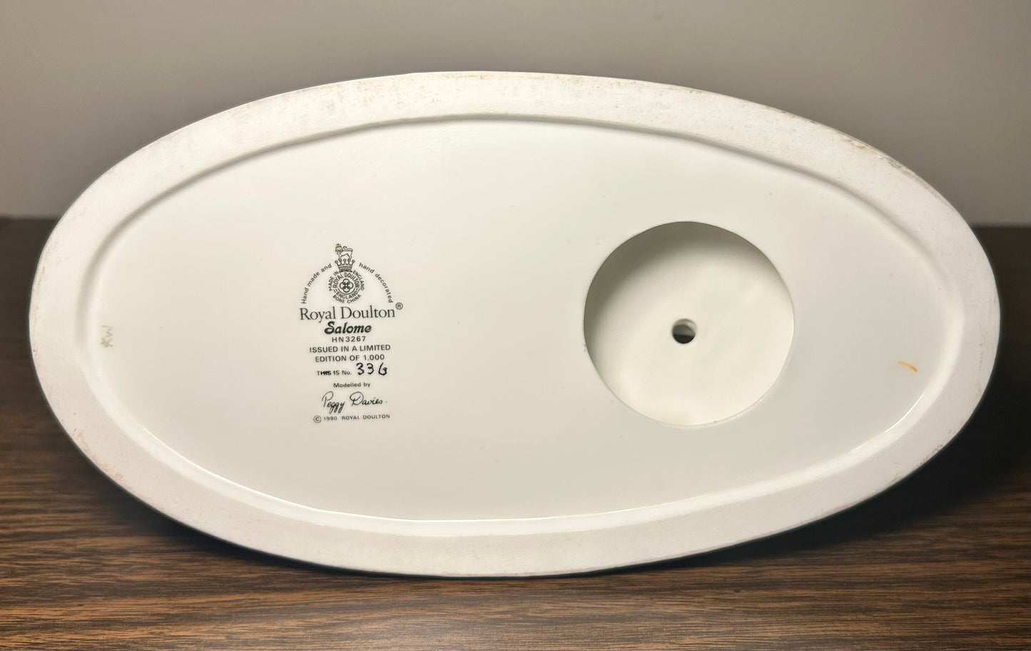 Vintage 1990 English Royal Doulton Porcelain Salome Figurine (HN3267) (Limited Edition #336/1,000)