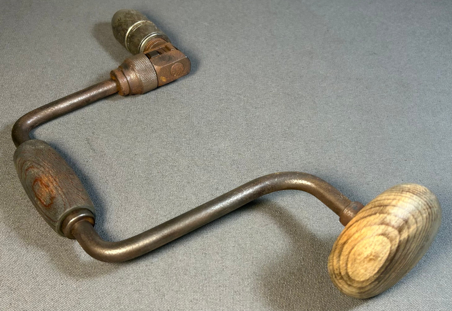 Vintage 1950’s American Stanley Handyman Bit Brace Hand Drill Woodworking Tool