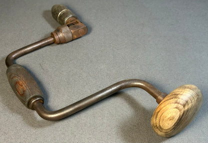 Vintage 1950’s American Stanley Handyman Bit Brace Hand Drill Woodworking Tool