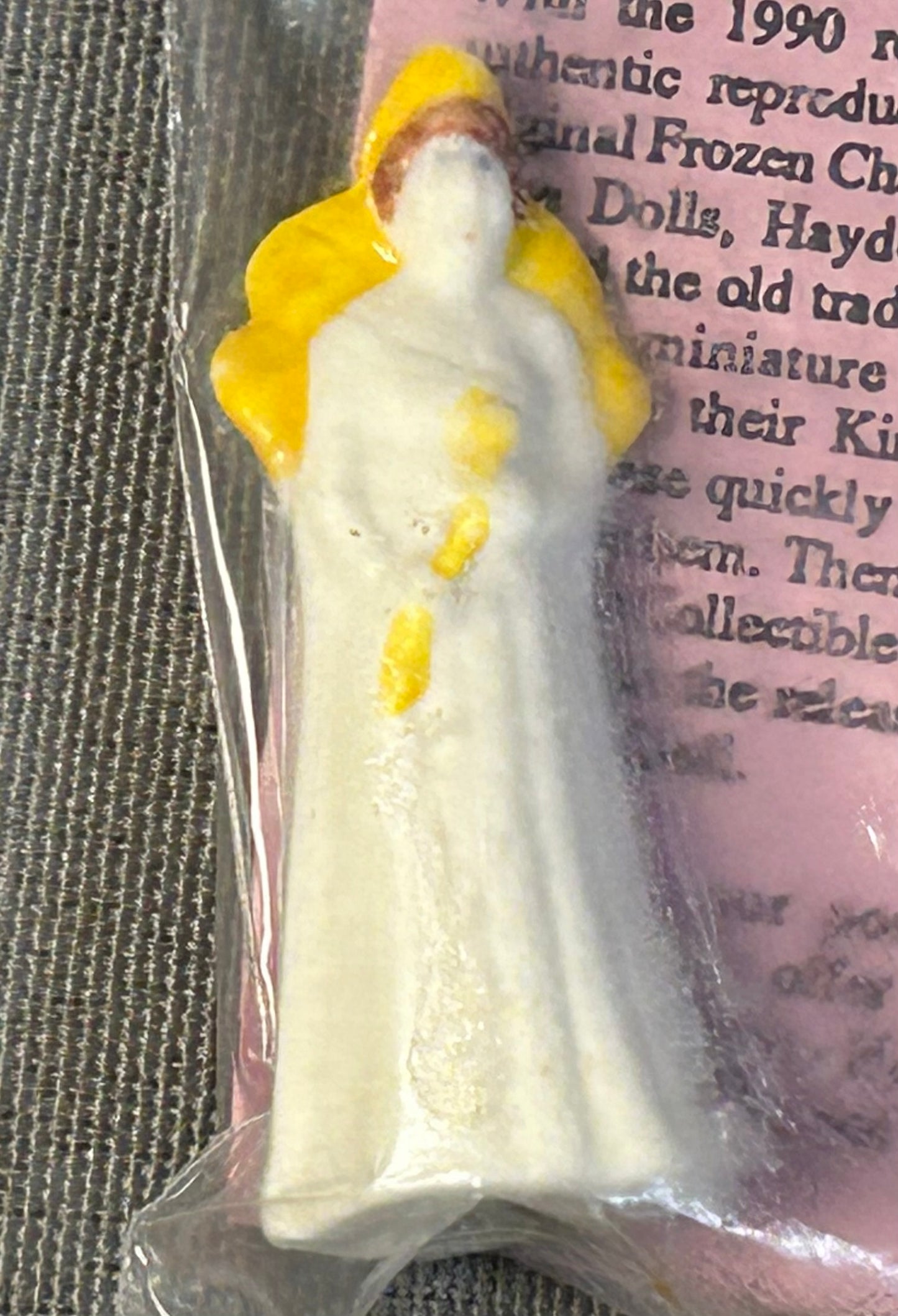 Vintage 1992 American Haydel’s Bakery New Orleans Mardi Gras Bisque Porcelain Queen Doll with Insert Card