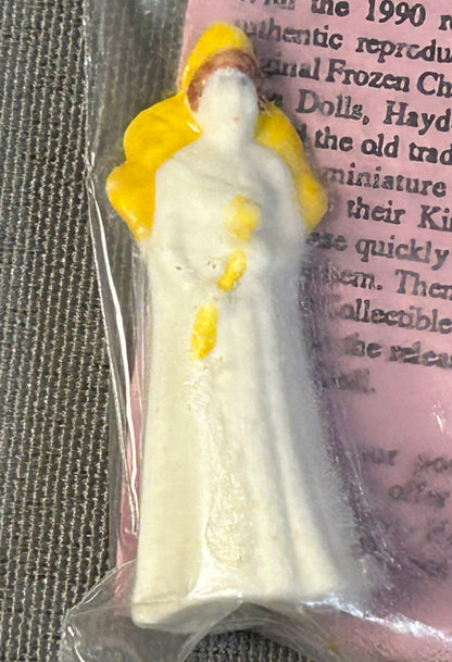 Vintage 1992 American Haydel’s Bakery New Orleans Mardi Gras Bisque Porcelain Queen Doll with Insert Card