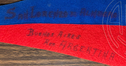 1941 Argentinian Club Atlético San Lorenzo de Almagro Baseball Felt Pennant
