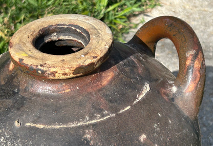 Late 19th Century American Southern Alkaline Glazed Stoneware 6 Gallon Storage Jar (Catawba Valley, North Carolina)