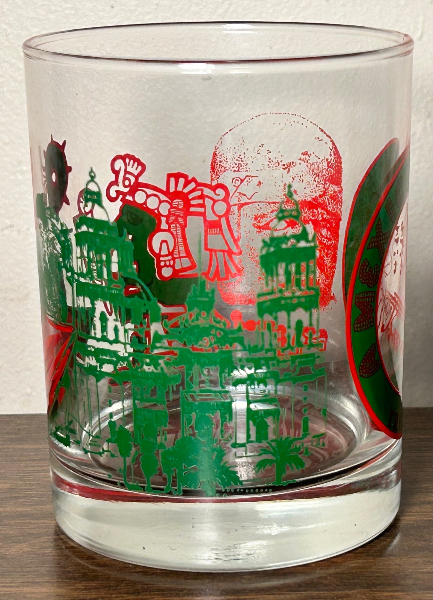 Vintage 1981 Krewe of Thoth “A Mexican Mosaic” Lowball Glass (New Orleans Mardi Gras)