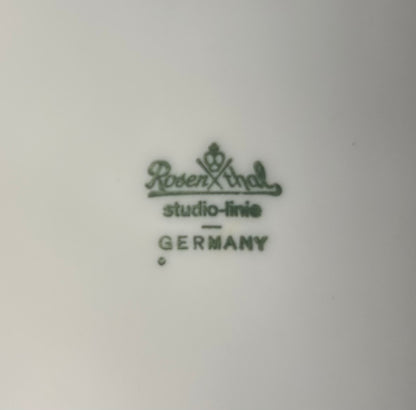 Vintage 1970 German Mid Century Modern Rosenthal Studio Line Porcelain White Drop Form Teapot by Luigi Colani