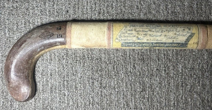 Vintage 1956 Melbourne Olympics Pakistan National Field Hockey Team Facsimile Signatures Bulldog Brand Presentation Souvenir Stick