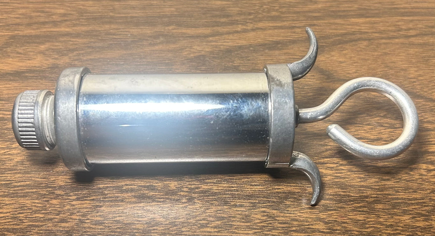 Vintage 1950’s English Nutbrown Metal Icing Syringe