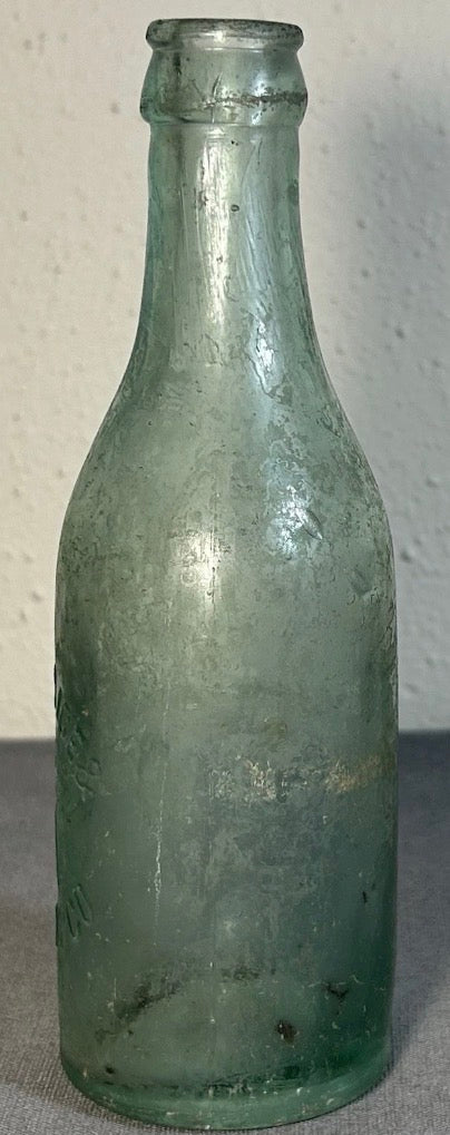 Early 20th Century American Houston Ice & Brewing Co. Aqua Glass Beer Bottle
