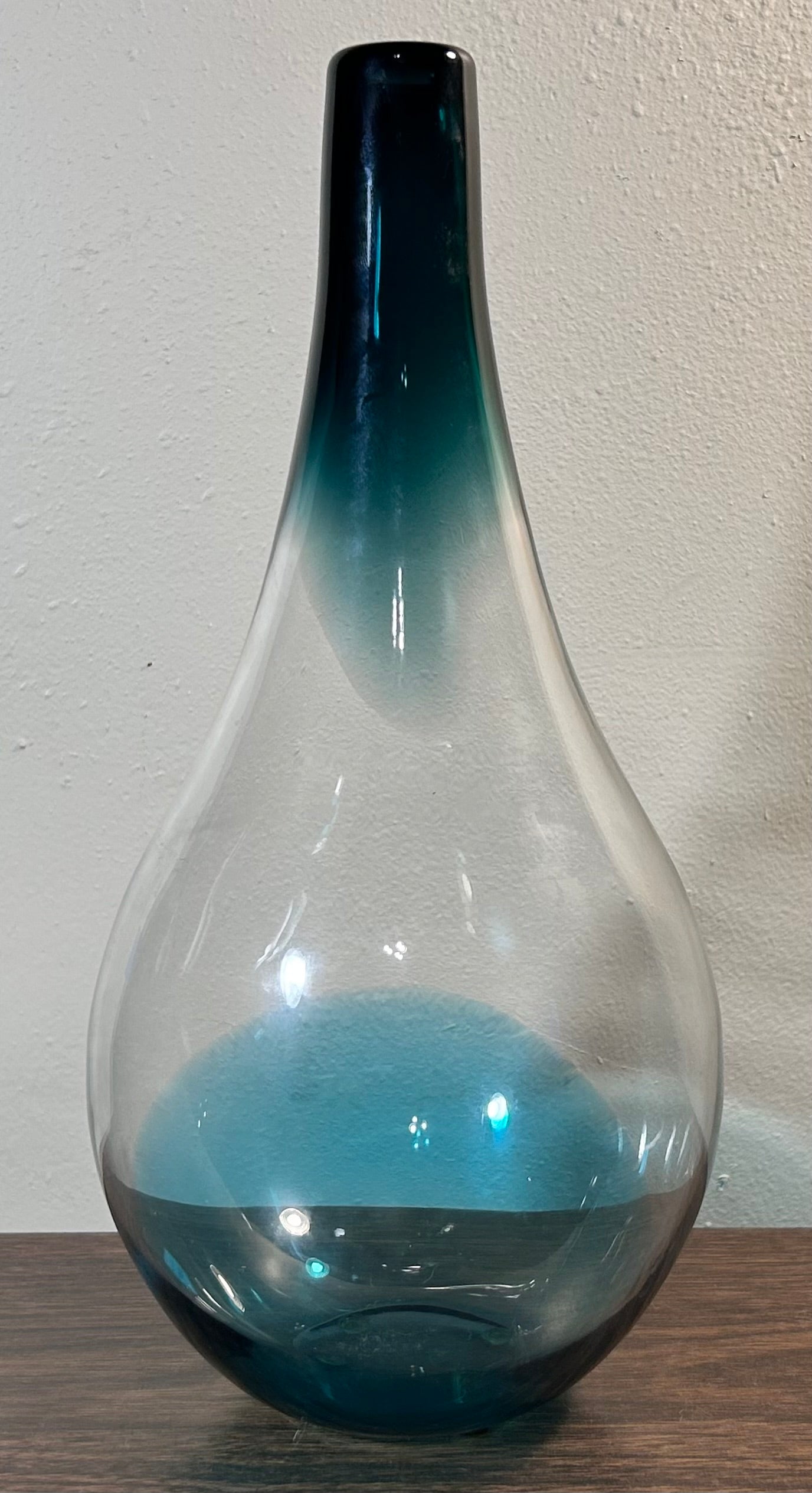 Vintage 1996 Swedish Orrefors Expo Glass Bottle Vase by Lena Bergström (4911-22)