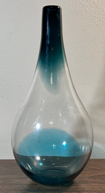 Vintage 1996 Swedish Orrefors Expo Glass Bottle Vase by Lena Bergström (4911-22)