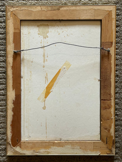 Jim Tweedy - Chef Cooking Cartoon Pop-Art Framed Reverse Glass Painting (20th/21st Century) (Louisiana)