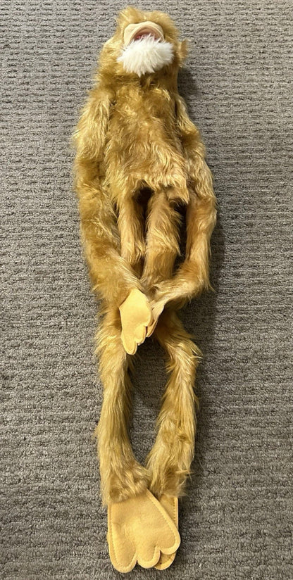 Vintage 1980 Joy Times Plush Monkey Huggable Wraparound Puppet