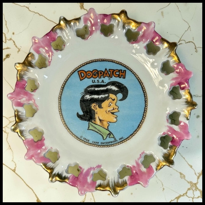Vintage 1968 American Dogpatch USA Amusement Park Souvenir Ceramic Plate