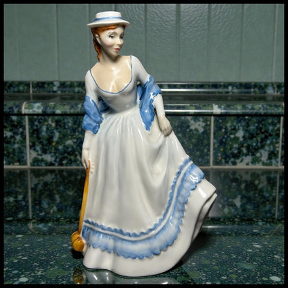 Vintage English 1987 Royal Doulton Porcelain Summertime Figurine (HN 3137) (International Collectors Club) (Retired)l