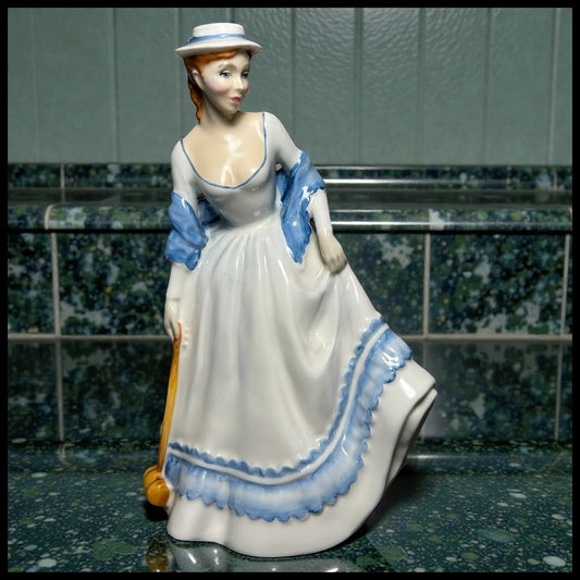 Vintage English 1987 Royal Doulton Porcelain Summertime Figurine (HN 3137) (International Collectors Club) (Retired)l