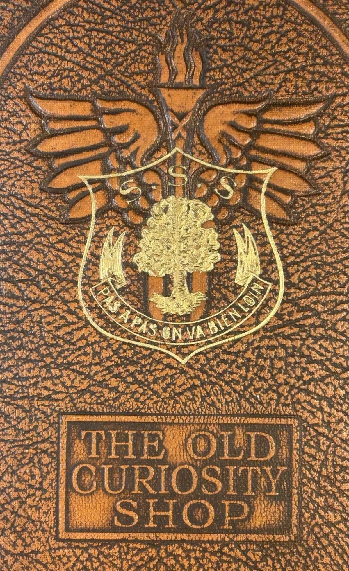 1930 “The Old Curiosity Shop” by Charles Dickens The World’s Classics Leather-bound Book