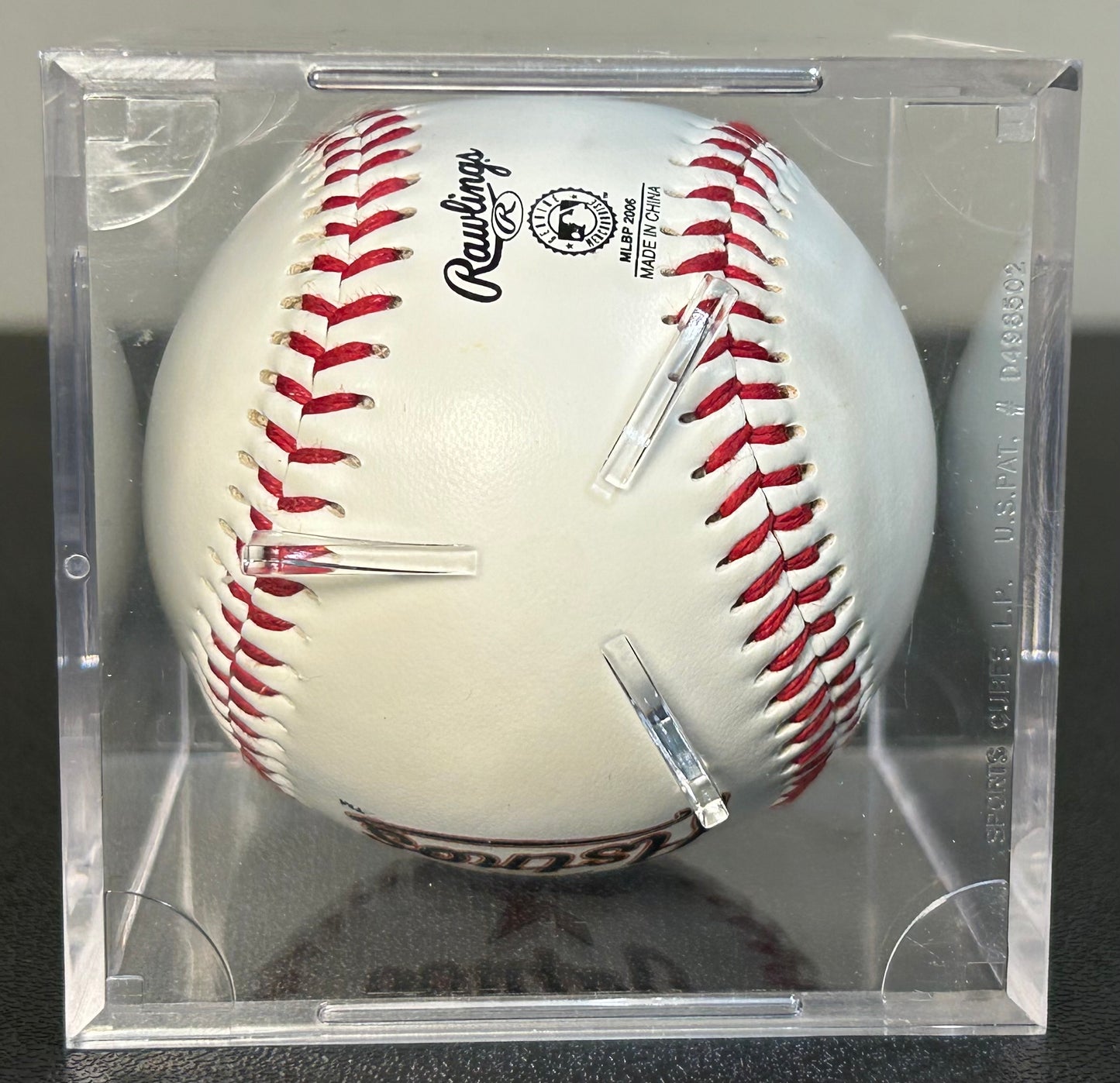 2006 Houston Astros Souvenir Rawlings Major League Baseball in Acrylic Display Case