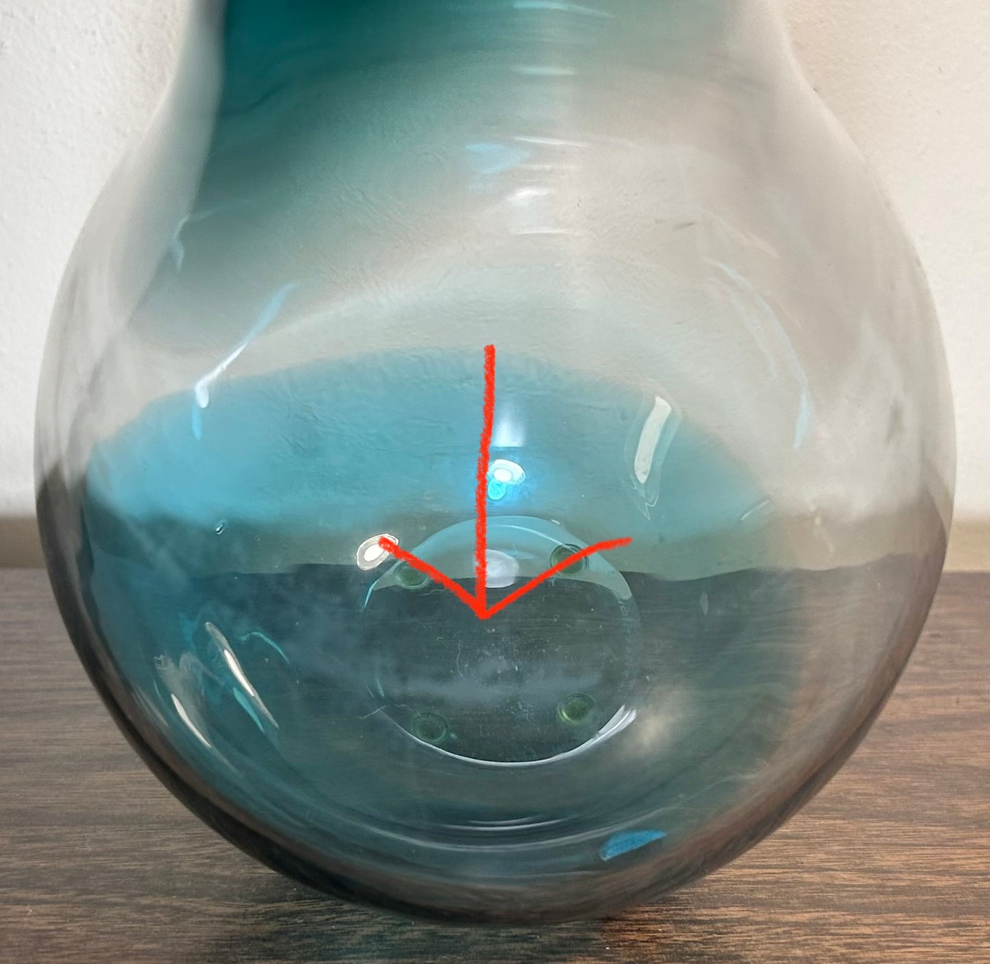 Vintage 1996 Swedish Orrefors Expo Glass Bottle Vase by Lena Bergström (4911-22)