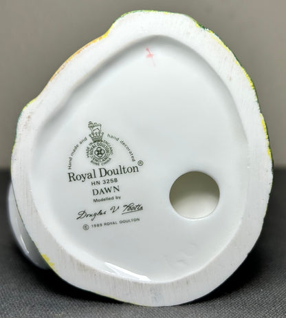 Vintage 1989 English Royal Doulton Porcelain Dawn Figurine (HN 3528) (Retired)